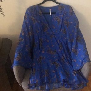 Free people bell sleeved mini dress